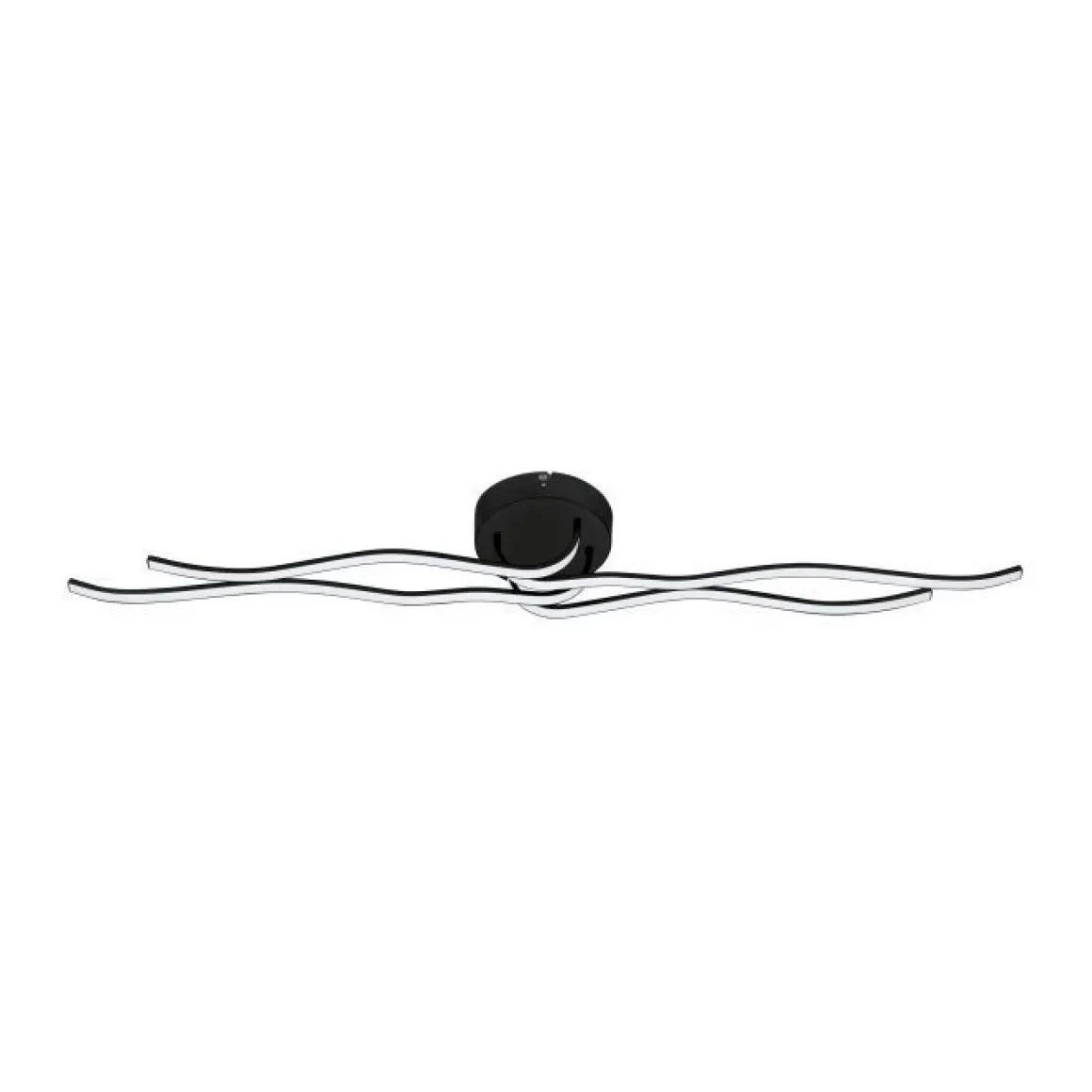 PLAFONIERA LED RONCADE 1 NERO L116 H11.5CM - 4600lm 3000K 36W: vendita online PLAFONIERA LED RONCADE 1 NERO L116 H11.5CM - 4600lm 3000K 36W in offerta