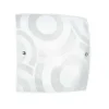 PLAFONIERA MIRÒ BIANCA GRANIGLIATA 30X30M - 2XE27 MAX 60W: vendita online PLAFONIERA MIRÒ BIANCA GRANIGLIATA 30X30M - 2XE27 MAX 60W in offerta