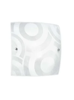 PLAFONIERA MIRÒ BIANCA GRANIGLIATA 30X30M - 2XE27 MAX 60W: vendita online PLAFONIERA MIRÒ BIANCA GRANIGLIATA 30X30M - 2XE27 MAX 60W in offerta