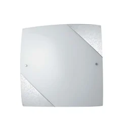 PLAFONIERA PARIS SILVER 30X30CM - 2XE27 MAX 60W: vendita online PLAFONIERA PARIS SILVER 30X30CM - 2XE27 MAX 60W in offerta