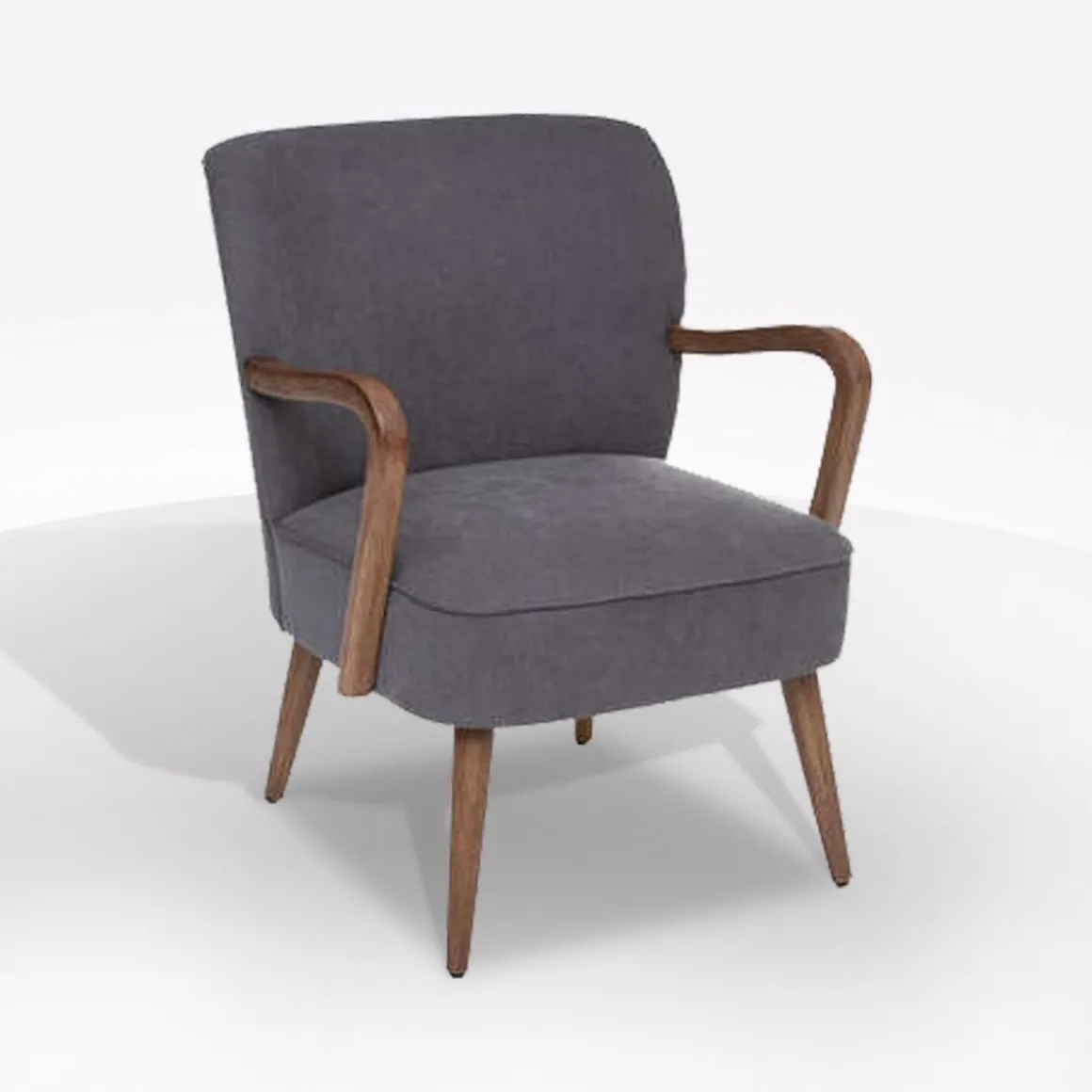 POLTRONA CHIARA IN TESSUTO GRIGIO SCURO : vendita online POLTRONA CHIARA IN TESSUTO GRIGIO SCURO in offerta