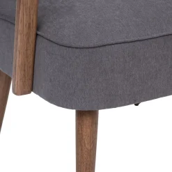 POLTRONA CHIARA IN TESSUTO GRIGIO SCURO : vendita online POLTRONA CHIARA IN TESSUTO GRIGIO SCURO in offerta