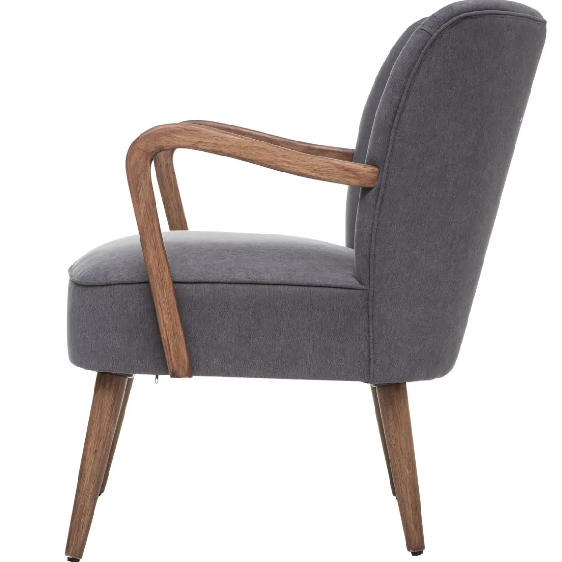 POLTRONA CHIARA IN TESSUTO GRIGIO SCURO : vendita online POLTRONA CHIARA IN TESSUTO GRIGIO SCURO in offerta