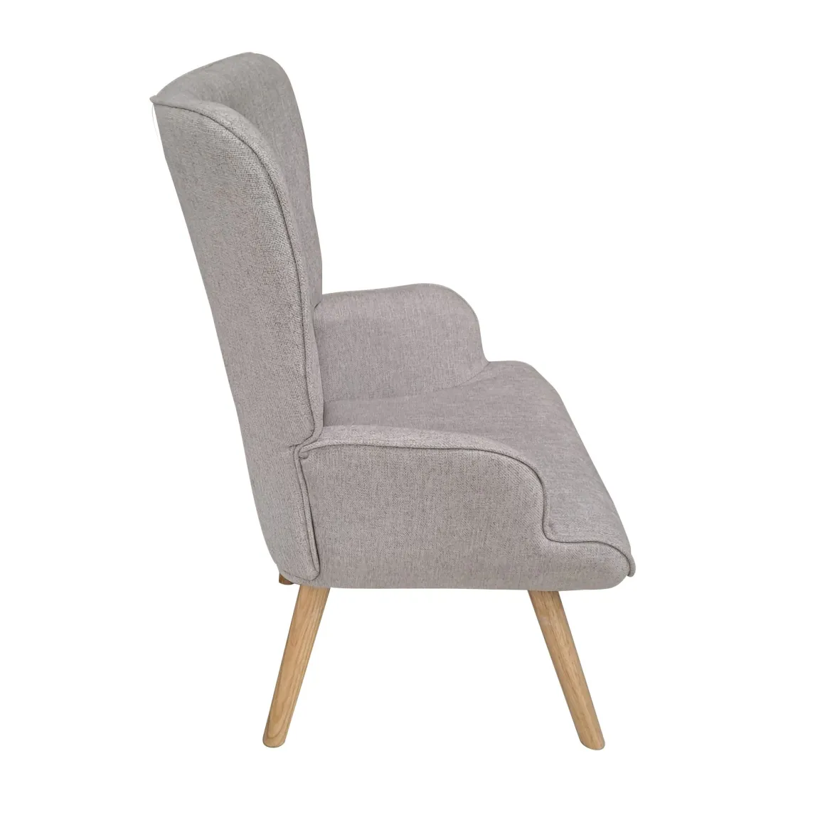 POLTRONA CON POUF FIORELLA IN TESSUTO TORTORA: vendita online POLTRONA CON POUF FIORELLA IN TESSUTO TORTORA in offerta
