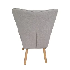 POLTRONA CON POUF FIORELLA IN TESSUTO TORTORA: vendita online POLTRONA CON POUF FIORELLA IN TESSUTO TORTORA in offerta