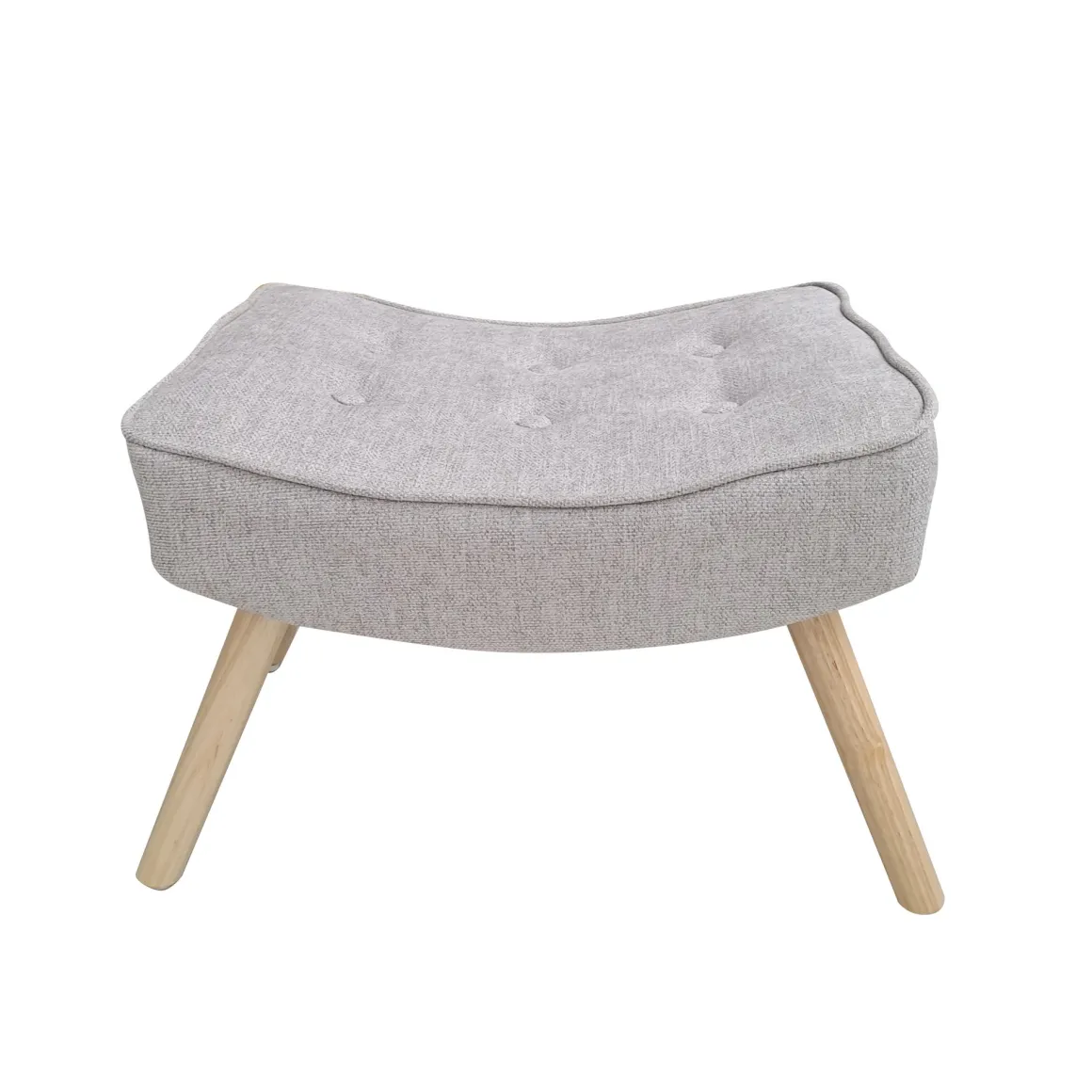 POLTRONA CON POUF FIORELLA IN TESSUTO TORTORA: vendita online POLTRONA CON POUF FIORELLA IN TESSUTO TORTORA in offerta