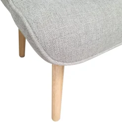 POLTRONA CON POUF FIORELLA IN TESSUTO TORTORA: vendita online POLTRONA CON POUF FIORELLA IN TESSUTO TORTORA in offerta