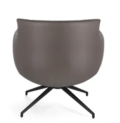 POLTRONA GIREVOLE VERMONT IN ECOPELLE TORTORA: vendita online POLTRONA GIREVOLE VERMONT IN ECOPELLE TORTORA in offerta