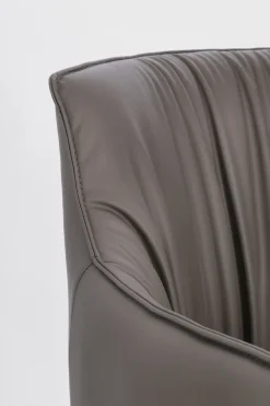 POLTRONA GIREVOLE VERMONT IN ECOPELLE TORTORA: vendita online POLTRONA GIREVOLE VERMONT IN ECOPELLE TORTORA in offerta