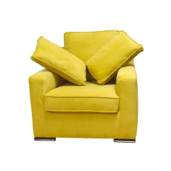 POLTRONA HELEN IN TESSUTO GIALLO: vendita online POLTRONA HELEN IN TESSUTO GIALLO in offerta