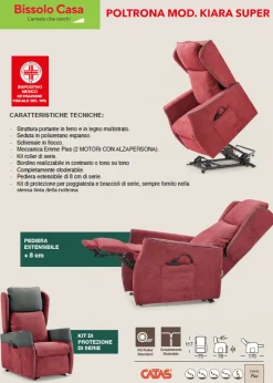 POLTRONA KIARA RELAX 2 MOTORI ELETTRICI CON PRESIDIO MEDICO: vendita online POLTRONA KIARA RELAX 2 MOTORI ELETTRICI CON PRESIDIO MEDICO in offerta