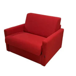 POLTRONA LETTO MOD. MADRID CON RETE ELETTROSALDATA IN TESSUTO ROSSO: vendita online POLTRONA LETTO MOD. MADRID CON RETE ELETTROSALDATA IN TESSUTO ROSSO in offerta