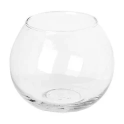PORTA CANDELA TONDO IN VETRO D12 H10CM: vendita online PORTA CANDELA TONDO IN VETRO D12 H10CM in offerta