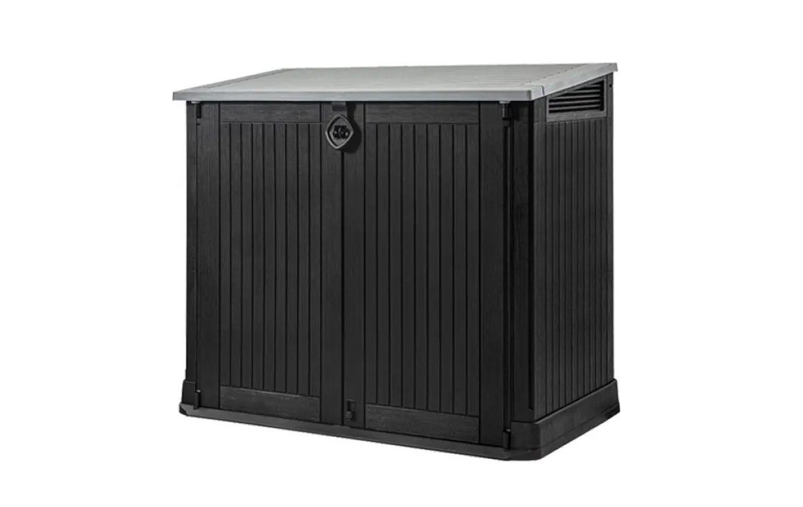 PORTA ATTREZZI STORE-IT-OUT MIDI CM 132X71,5 H.113,5 NERO/GRIGIO: vendita online PORTA ATTREZZI STORE-IT-OUT MIDI CM 132X71,5 H.113,5 NERO/GRIGIO in offerta