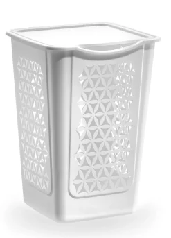 PORTABIANCHERIA BLUMA 50LT IN PLASTICA FORATA BIANCO 40X40X55CM : vendita online PORTABIANCHERIA BLUMA 50LT IN PLASTICA FORATA BIANCO 40X40X55CM in offerta