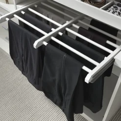 PORTA PANTALONI ESTRAIBILE CM 87,2 GRIGIO PERLA