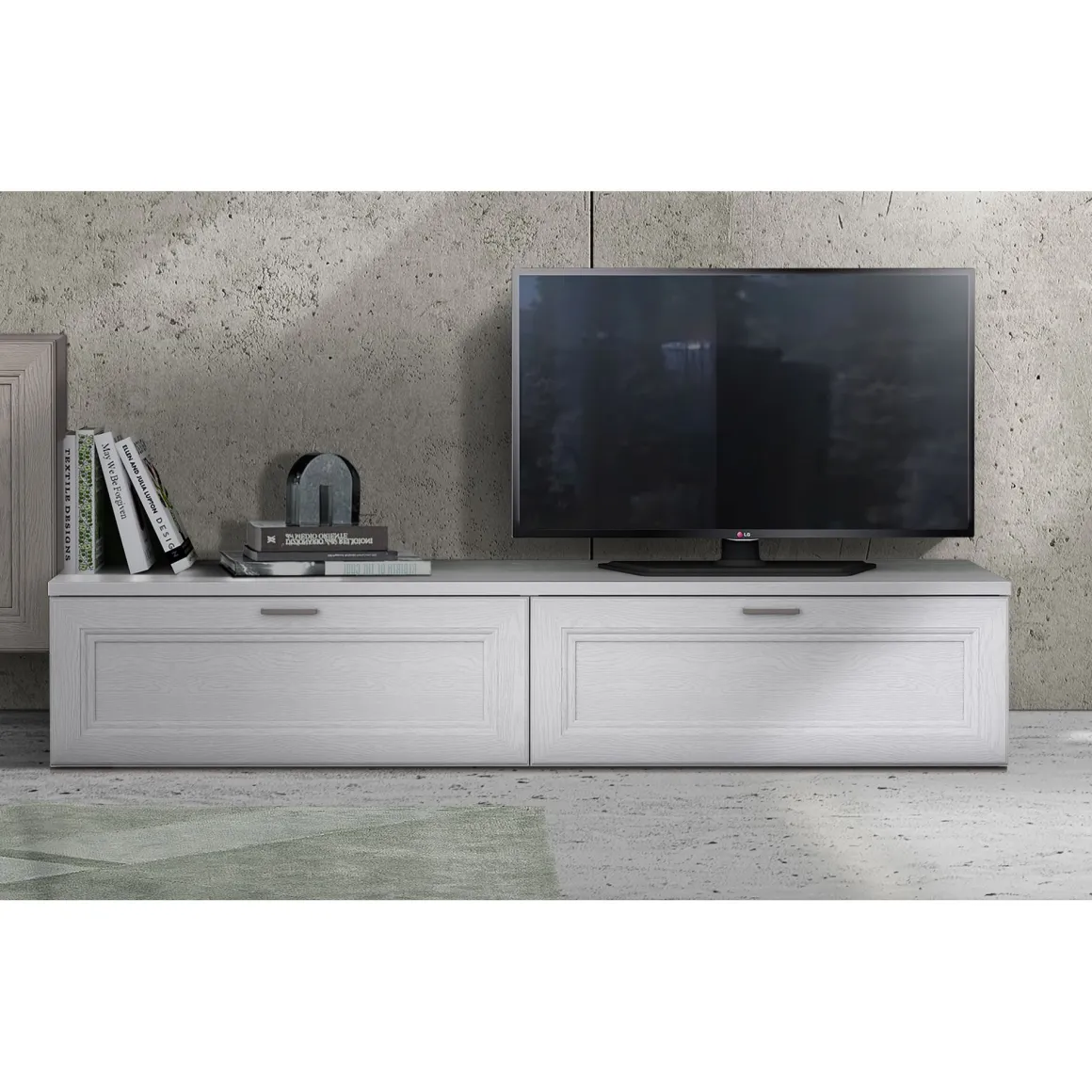 PORTA TV MOD. FOSTER BIANCO FRASSINATO in vendita online