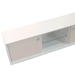 PORTA TV MOD. GIORNO PER GIORNO CM 155.6X45 H. 39.6 NUVOLA FRASSINO E TELE LISCIO in vendita online