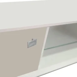PORTA TV MOD. GIORNO PER GIORNO CM 155.6X45 H. 39.6 NUVOLA FRASSINO E TELE LISCIO in vendita online