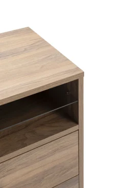 PORTA TV MOD. INFINITO NOCE BRERA E GRIGIO TITANIO LUCIDO in vendita online