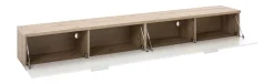 PORTA TV MOD. MUNDI ROVERE ARTISAN E BIANCO LUCIDO in vendita online