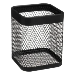 PORTA UTENSILI MAYAJ CM 13X13 H.16.5 IN METALLO NERO