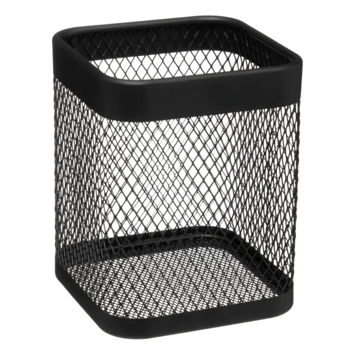 PORTA UTENSILI MAYAJ CM 13X13 H.16.5 IN METALLO NERO