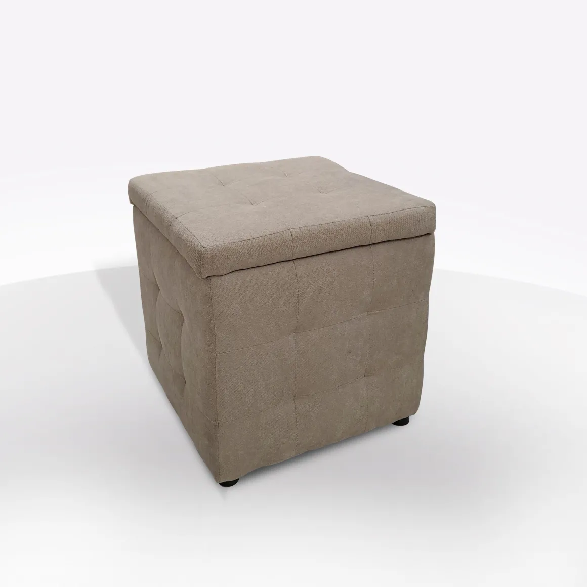 POUF CONTENITORE CM 44X44 H. 45 IN TESSUTO TORTORA: vendita online POUF CONTENITORE CM 44X44 H. 45 IN TESSUTO TORTORA in offerta