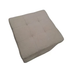 POUF CONTENITORE CM 44X44 H. 45 IN TESSUTO TORTORA: vendita online POUF CONTENITORE CM 44X44 H. 45 IN TESSUTO TORTORA in offerta