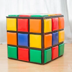 POUF CONTENITORE CUBO MAGICO CM 43X43 H 43CM IN ECOPELLE MULTICOLORE: vendita online POUF CONTENITORE CUBO MAGICO CM 43X43 H 43CM IN ECOPELLE MULTICOLORE in offerta