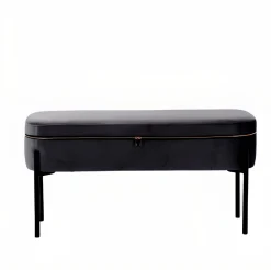 POUF CON ZIP 90X37 H. 45 IN VELLUTO E METALLO: vendita online POUF CON ZIP 90X37 H. 45 IN VELLUTO E METALLO in offerta