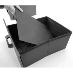 POUFF CONTENITORE PIEGHEVOLE CM 40X40 H. 40 TESSUTO GRIGIO: vendita online POUFF CONTENITORE PIEGHEVOLE CM 40X40 H. 40 TESSUTO GRIGIO in offerta