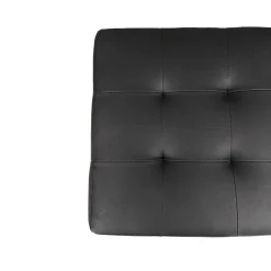 POUFF CONTENITORE CM 44X44 H. 45 IN ECOPELLE NERA: vendita online POUFF CONTENITORE CM 44X44 H. 45 IN ECOPELLE NERA in offerta
