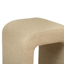 POUF SEVI TESSUTO EFFETTO BOUCLE' BEIGE: vendita online POUF SEVI TESSUTO EFFETTO BOUCLE' BEIGE in offerta