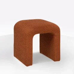POUF SEVI TESSUTO EFFETTO BOUCLE AMBRA: vendita online POUF SEVI TESSUTO EFFETTO BOUCLE AMBRA in offerta