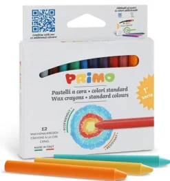 PRIMO - ASTUCCIO 12 PASTELLI A CERA : vendita online PRIMO - ASTUCCIO 12 PASTELLI A CERA in offerta