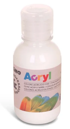 PRIMO - BOTTIGLIA COLORE ACRILICO 125ML BIANCO : vendita online PRIMO - BOTTIGLIA COLORE ACRILICO 125ML BIANCO in offerta