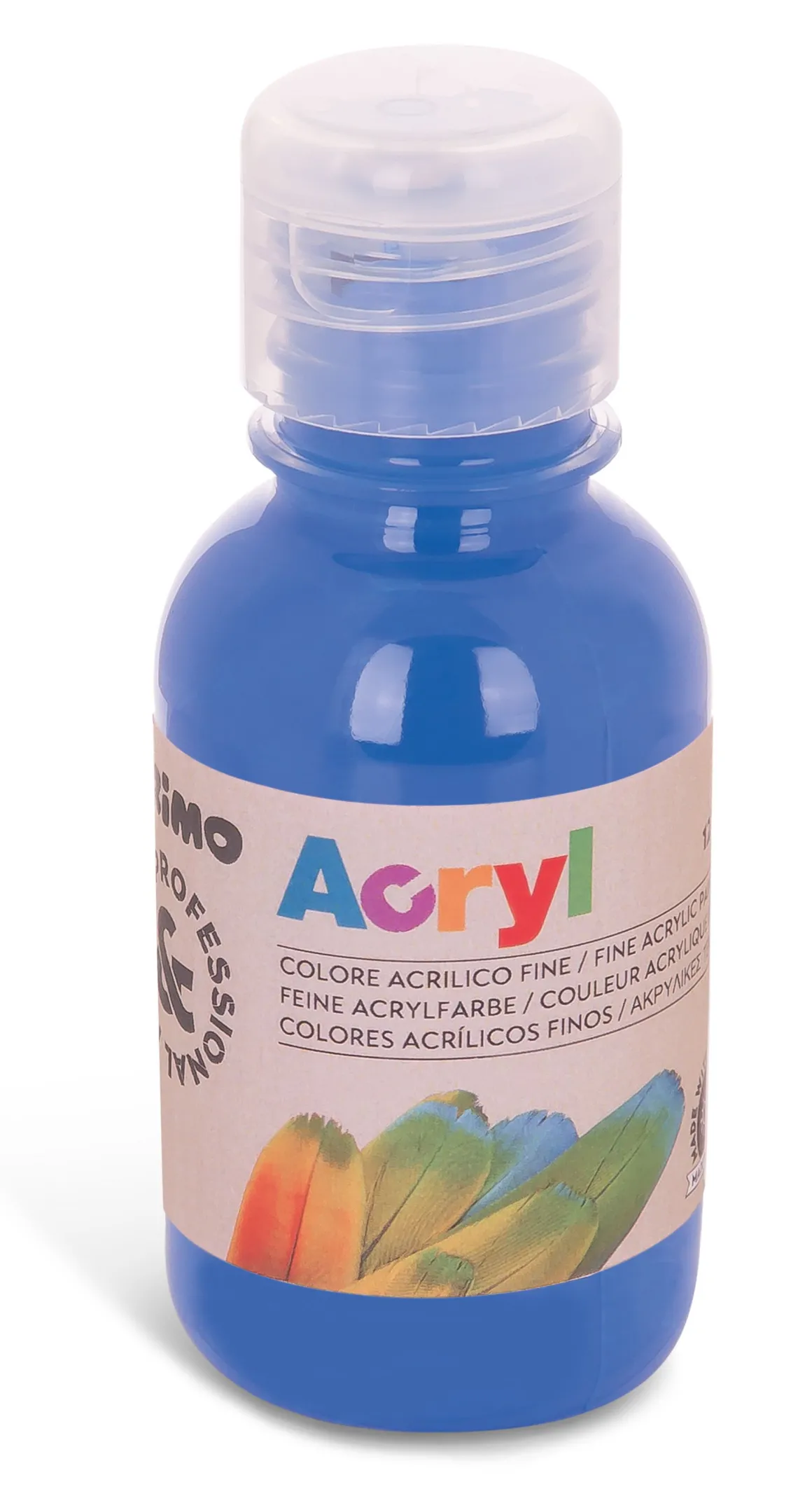 PRIMO - BOTTIGLIA COLORE ACRILICO 125ML BLU COBALTO: vendita online PRIMO - BOTTIGLIA COLORE ACRILICO 125ML BLU COBALTO in offerta