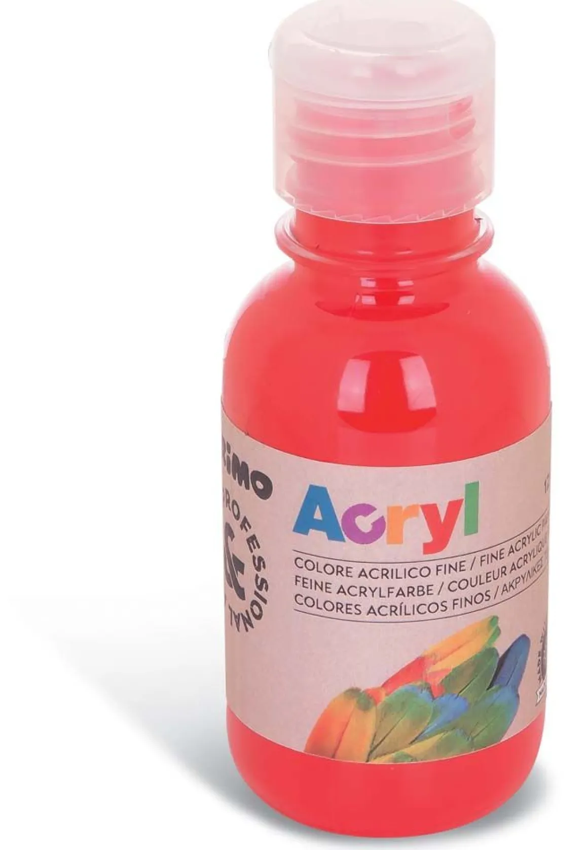 PRIMO - BOTTIGLIA COLORE ACRILICO 125ML VERMIGLIONE: vendita online PRIMO - BOTTIGLIA COLORE ACRILICO 125ML VERMIGLIONE in offerta