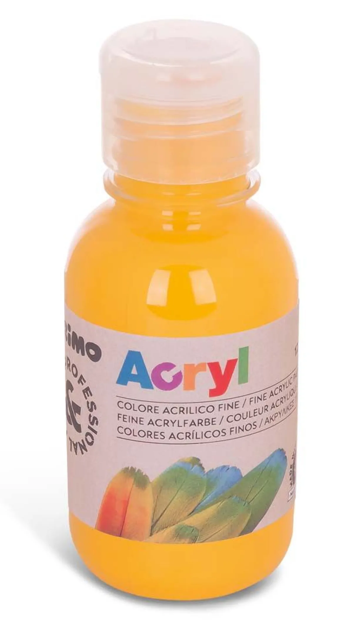 PRIMO - BOTTIGLIA COLORE ACRILICO 125ML GIALLO ORO: vendita online PRIMO - BOTTIGLIA COLORE ACRILICO 125ML GIALLO ORO in offerta