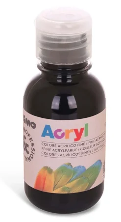 PRIMO - BOTTIGLIA COLORE ACRILICO 125ML NERO: vendita online PRIMO - BOTTIGLIA COLORE ACRILICO 125ML NERO in offerta