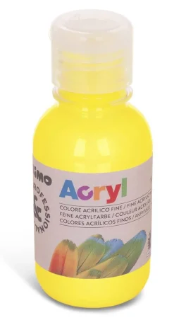 PRIMO - BOTTIGLIA COLORE ACRILICO 125ML GIALLO PRIMARIO: vendita online PRIMO - BOTTIGLIA COLORE ACRILICO 125ML GIALLO PRIMARIO in offerta