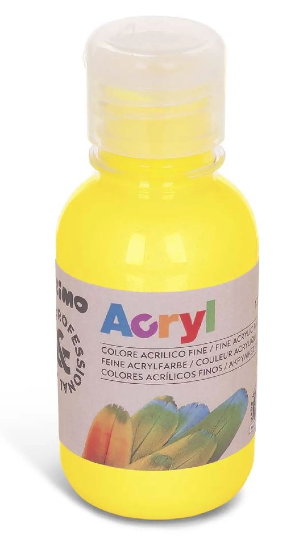 PRIMO - BOTTIGLIA COLORE ACRILICO 125ML GIALLO PRIMARIO: vendita online PRIMO - BOTTIGLIA COLORE ACRILICO 125ML GIALLO PRIMARIO in offerta