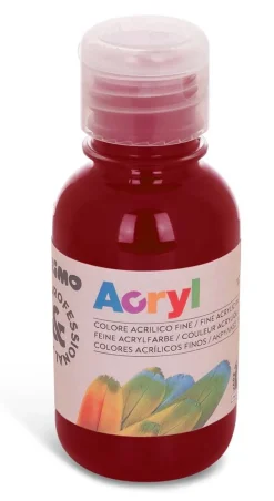 PRIMO - BOTTIGLIA COLORE ACRILICO 125ML BORDEAUX: vendita online PRIMO - BOTTIGLIA COLORE ACRILICO 125ML BORDEAUX in offerta