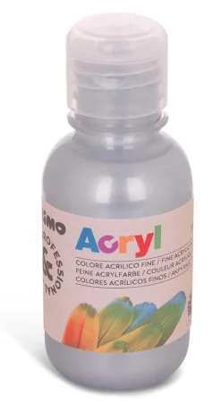 PRIMO - BOTTIGLIA COLORE ACRILICO 125ML ARGENTO: vendita online PRIMO - BOTTIGLIA COLORE ACRILICO 125ML ARGENTO in offerta
