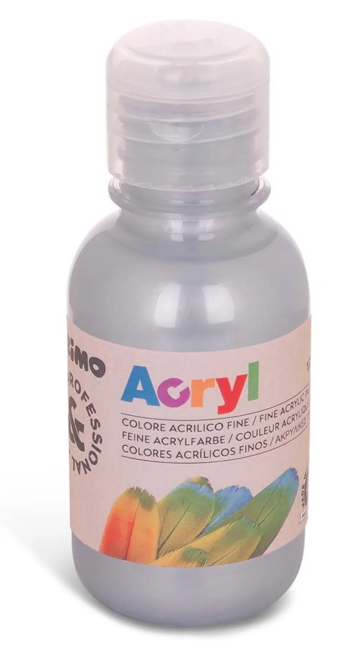 PRIMO - BOTTIGLIA COLORE ACRILICO 125ML ARGENTO: vendita online PRIMO - BOTTIGLIA COLORE ACRILICO 125ML ARGENTO in offerta