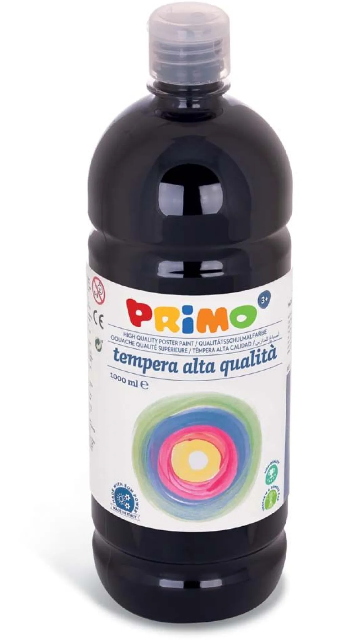 PRIMO - BOTTIGLIA TEMPERA LIQUIDA 1000ML NERO: vendita online PRIMO - BOTTIGLIA TEMPERA LIQUIDA 1000ML NERO in offerta