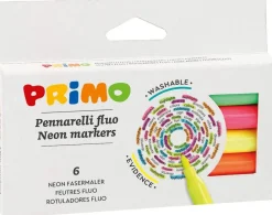 PRIMO - CONFEZIONE 6PZ PENNARELLI FLUO COLORI ASSORTITI: vendita online PRIMO - CONFEZIONE 6PZ PENNARELLI FLUO COLORI ASSORTITI in offerta