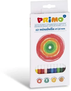PRIMO - MINABELLA ASTUCCIO 12 MATITE COLORATE: vendita online PRIMO - MINABELLA ASTUCCIO 12 MATITE COLORATE in offerta