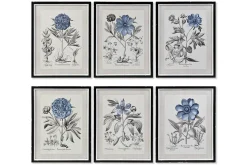 QUADRO IN CRISTALLO MDF C/FIORI ASSORTITI 50X2X65CM: vendita online QUADRO IN CRISTALLO MDF C/FIORI ASSORTITI 50X2X65CM in offerta
